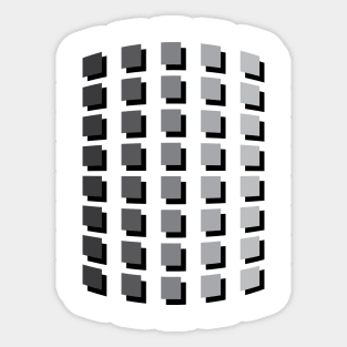 Bulging grid Sticker